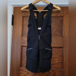 Black Snow Bib Overalls